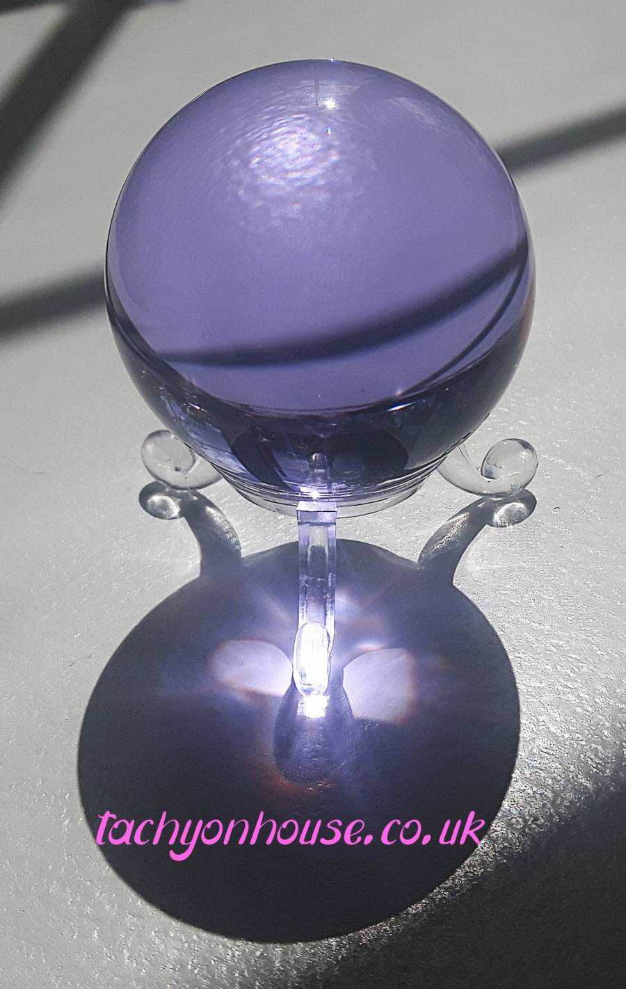Tachyon Purple Glass Sphere 5 cm