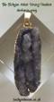 Tachyon Achat Druzy Pendant, darker grey