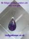Tachyon Amethyst Pendant with 925 silver perl