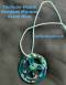 Tachyon Peace Pendant, Murano Glass, Blue