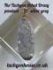 Tachyon Achat Druzy Pendant, silver grey
