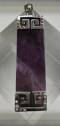 Tachyon Amethyst Pendant with Silver Ornament