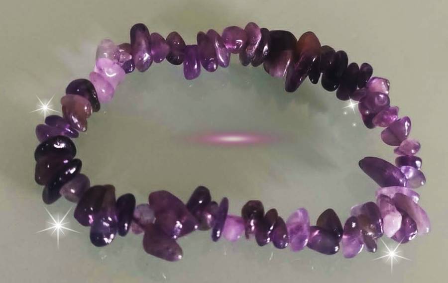 Tachyon Radiant Amethyst Bracelet 17 cm
