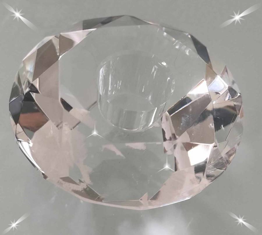 Tachyon Crystal Glass Candle Holder, 85 cm