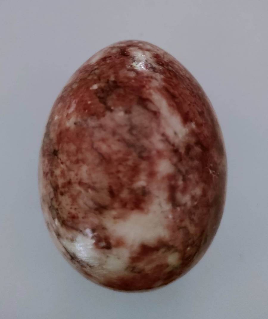 Tachyon Red Jasper Egg Gemstone, approx. 7 cm