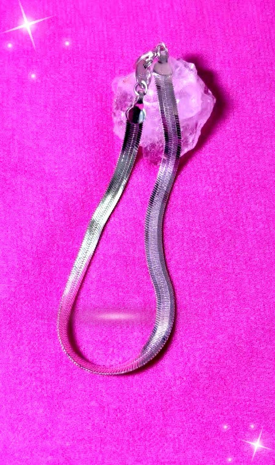 Tachyon Smooth 925 Silver Bracelet, 21 cm